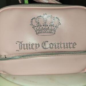 Juicy Couture Pink Cosmetic Bag with Sleek Design